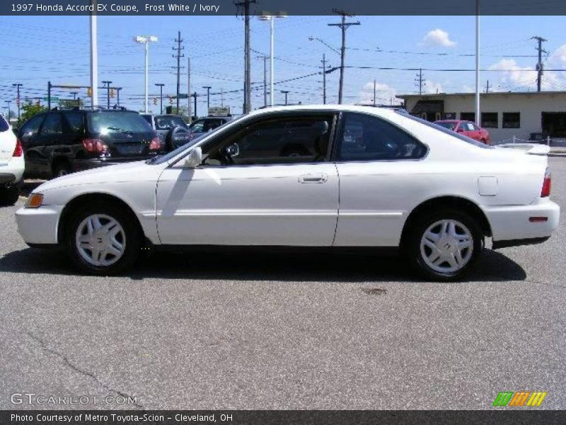 Frost White / Ivory 1997 Honda Accord EX Coupe