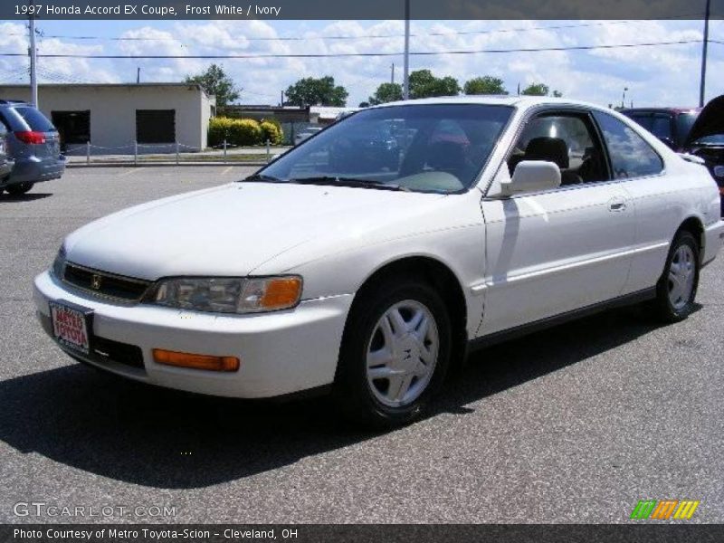 Frost White / Ivory 1997 Honda Accord EX Coupe
