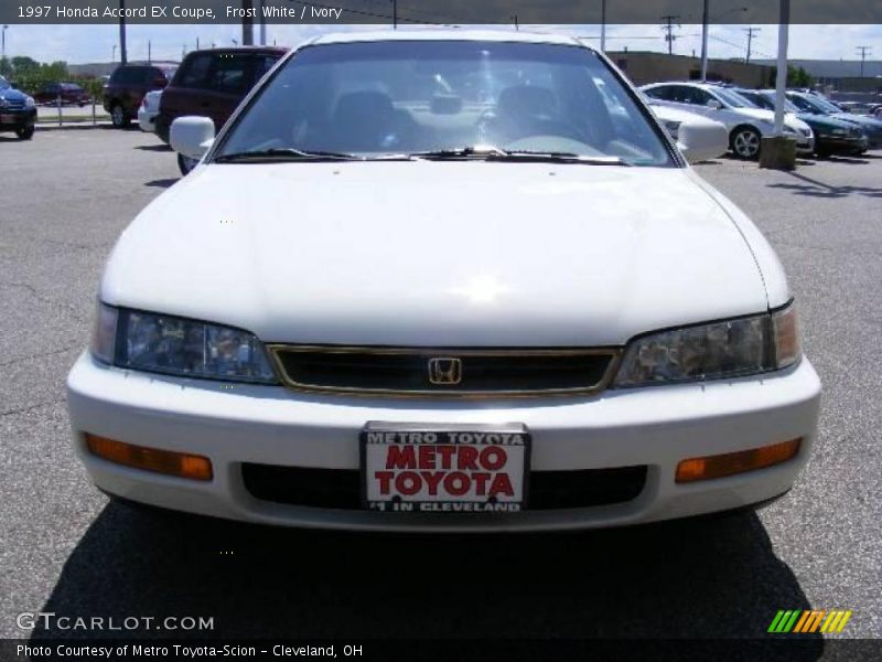 Frost White / Ivory 1997 Honda Accord EX Coupe