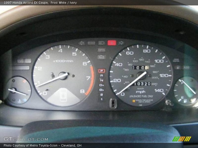 Frost White / Ivory 1997 Honda Accord EX Coupe