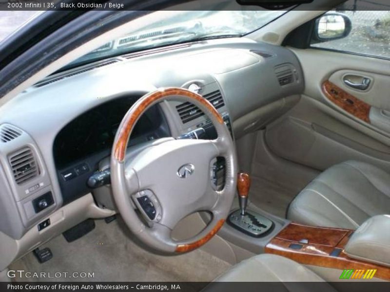Black Obsidian / Beige 2002 Infiniti I 35