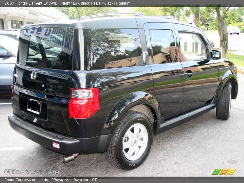 Nighthawk Black Pearl / Black/Titanium 2007 Honda Element EX AWD
