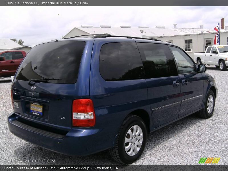 Imperial Blue Metallic / Gray 2005 Kia Sedona LX