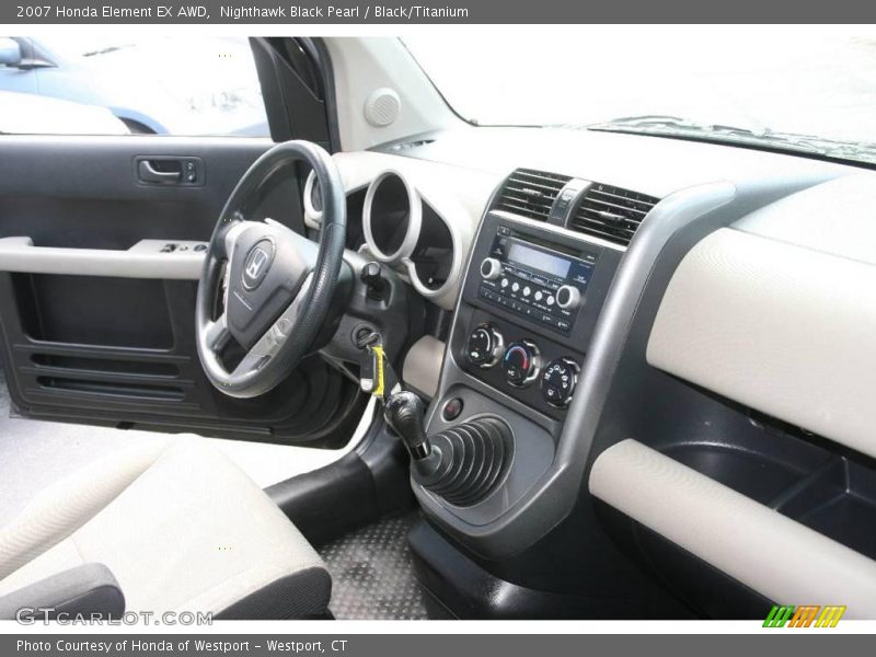 Nighthawk Black Pearl / Black/Titanium 2007 Honda Element EX AWD