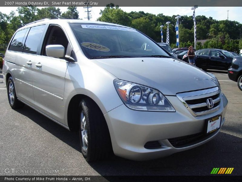 Silver Pearl Metallic / Gray 2007 Honda Odyssey EX