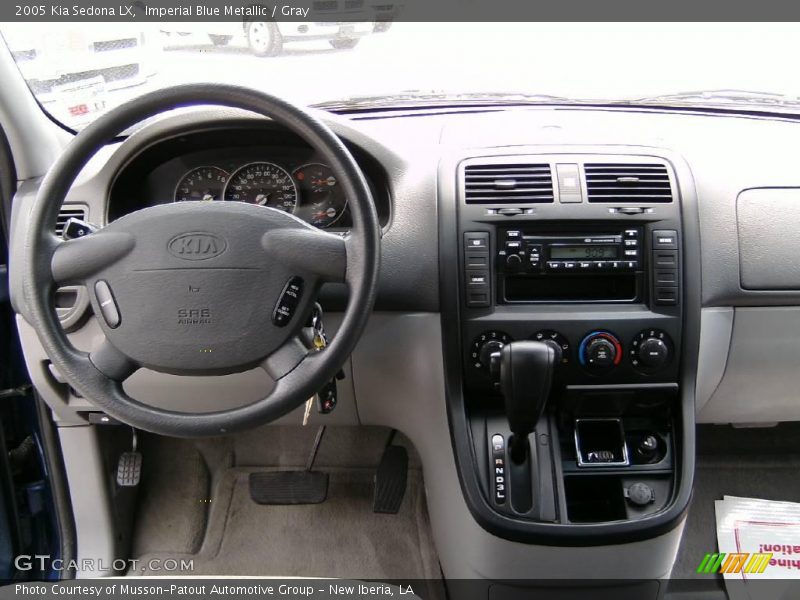 Imperial Blue Metallic / Gray 2005 Kia Sedona LX