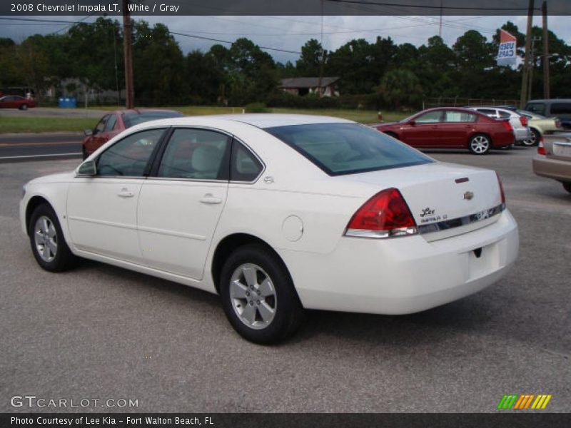 White / Gray 2008 Chevrolet Impala LT