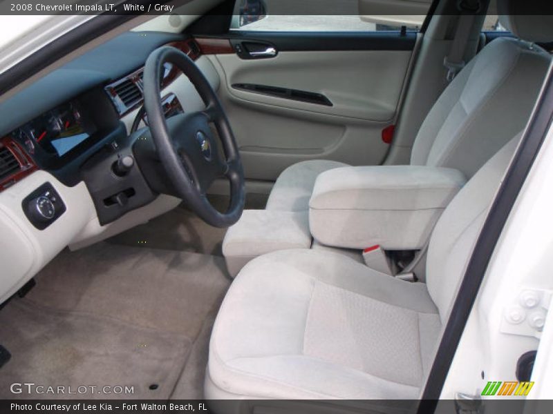 White / Gray 2008 Chevrolet Impala LT