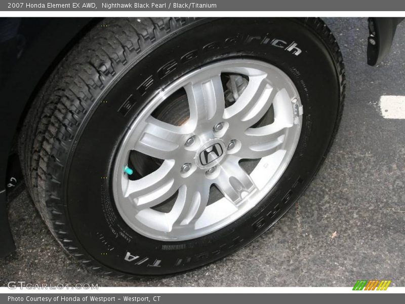 Nighthawk Black Pearl / Black/Titanium 2007 Honda Element EX AWD