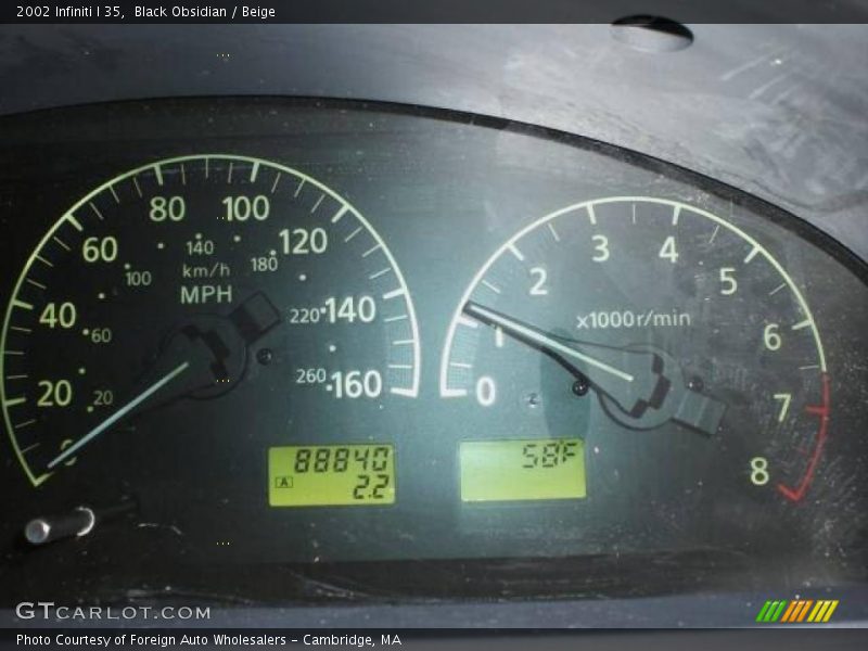 Black Obsidian / Beige 2002 Infiniti I 35