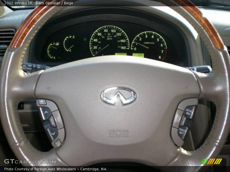 Black Obsidian / Beige 2002 Infiniti I 35