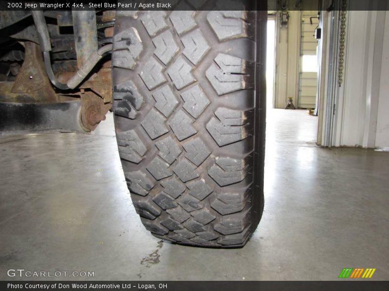 Steel Blue Pearl / Agate Black 2002 Jeep Wrangler X 4x4