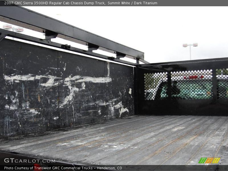 Summit White / Dark Titanium 2007 GMC Sierra 3500HD Regular Cab Chassis Dump Truck