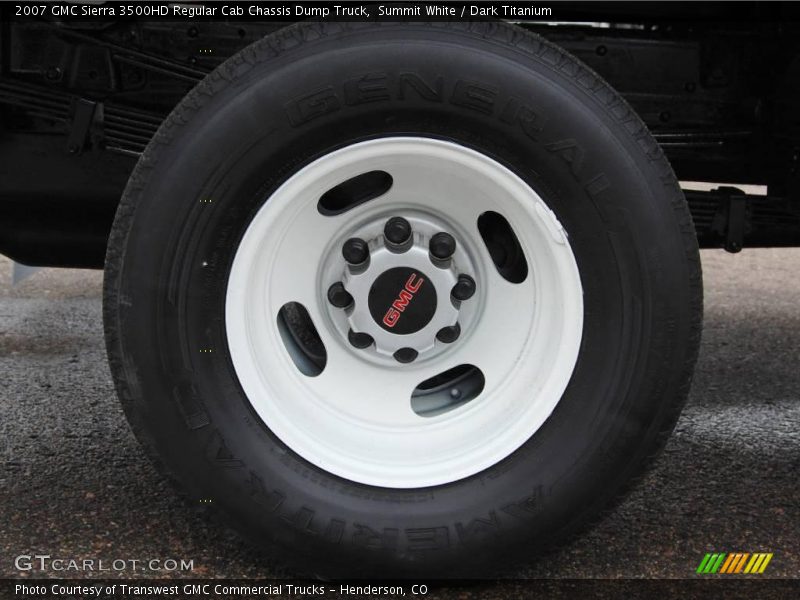 Summit White / Dark Titanium 2007 GMC Sierra 3500HD Regular Cab Chassis Dump Truck