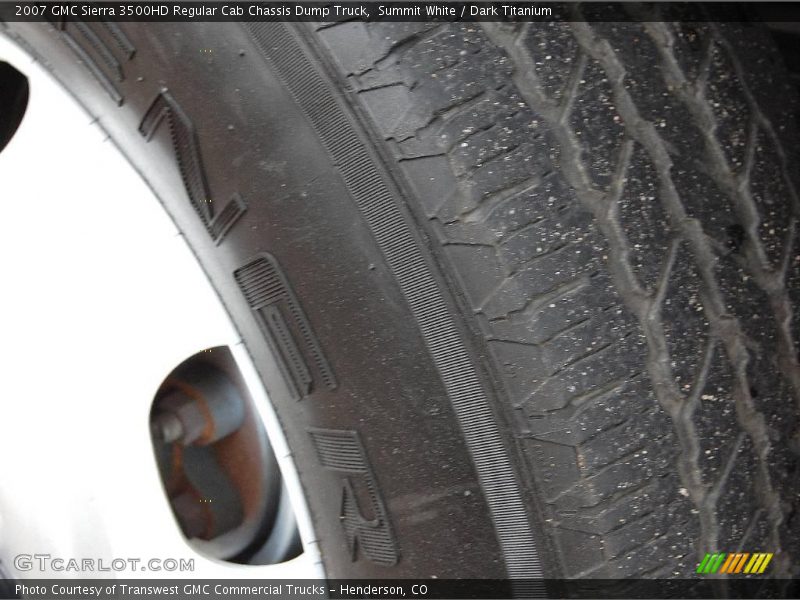 Summit White / Dark Titanium 2007 GMC Sierra 3500HD Regular Cab Chassis Dump Truck