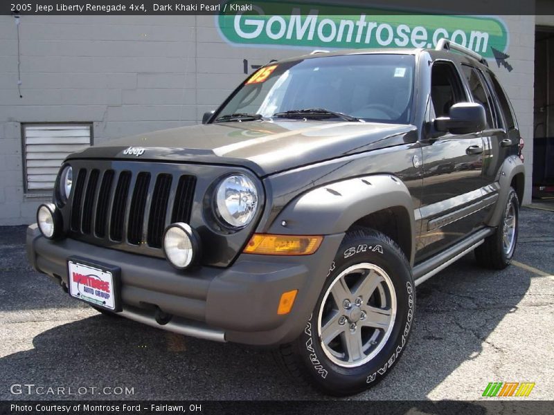 Dark Khaki Pearl / Khaki 2005 Jeep Liberty Renegade 4x4