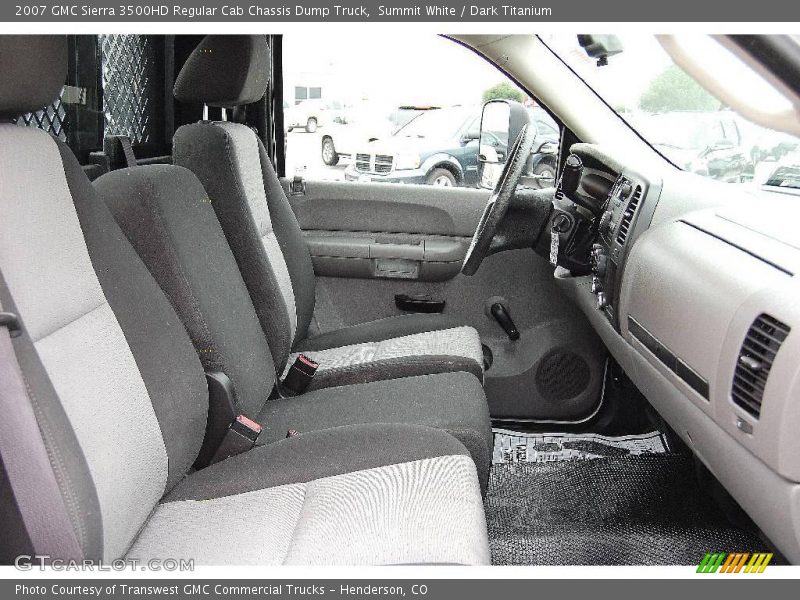 Summit White / Dark Titanium 2007 GMC Sierra 3500HD Regular Cab Chassis Dump Truck