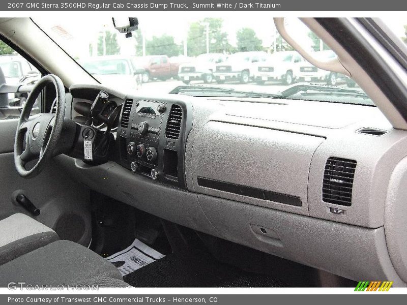 Summit White / Dark Titanium 2007 GMC Sierra 3500HD Regular Cab Chassis Dump Truck