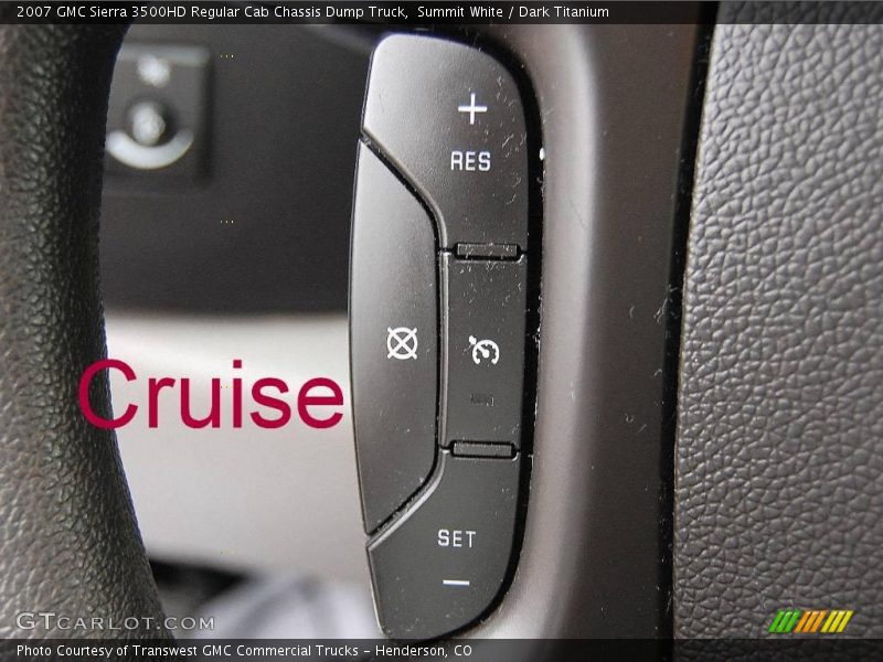 Summit White / Dark Titanium 2007 GMC Sierra 3500HD Regular Cab Chassis Dump Truck