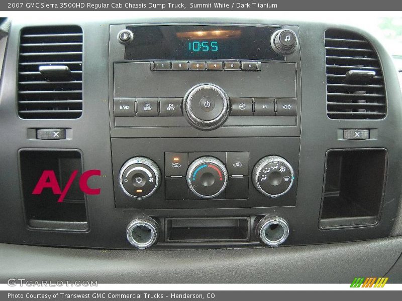 Summit White / Dark Titanium 2007 GMC Sierra 3500HD Regular Cab Chassis Dump Truck