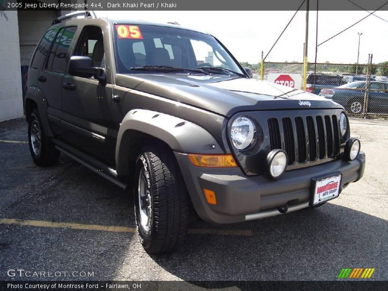 Dark Khaki Pearl / Khaki 2005 Jeep Liberty Renegade 4x4