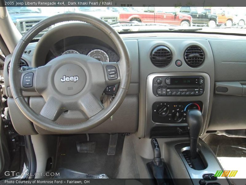 Dark Khaki Pearl / Khaki 2005 Jeep Liberty Renegade 4x4