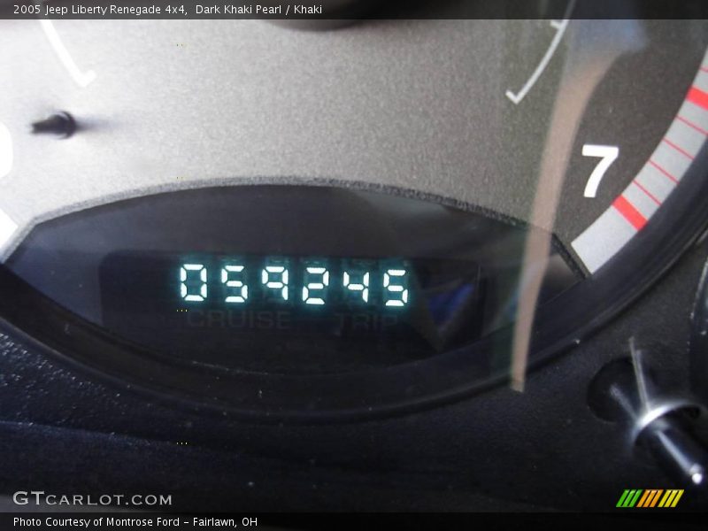 Dark Khaki Pearl / Khaki 2005 Jeep Liberty Renegade 4x4