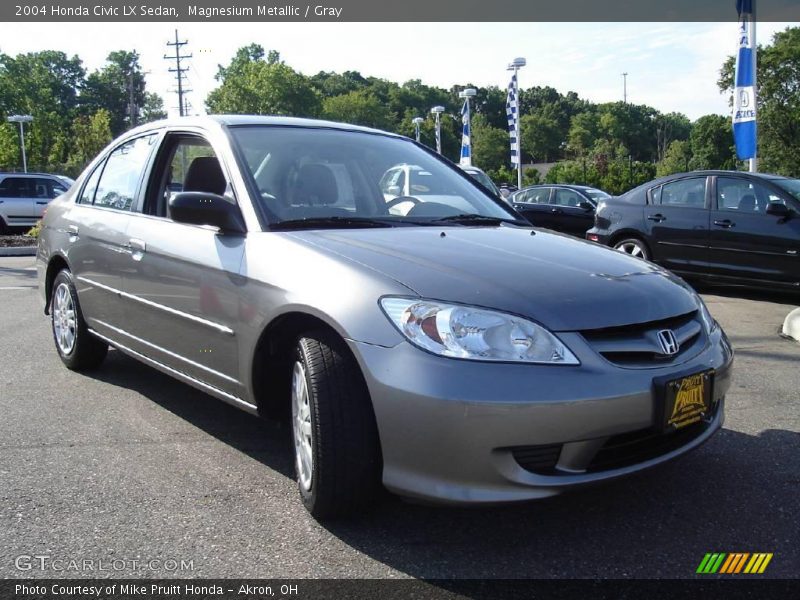Magnesium Metallic / Gray 2004 Honda Civic LX Sedan