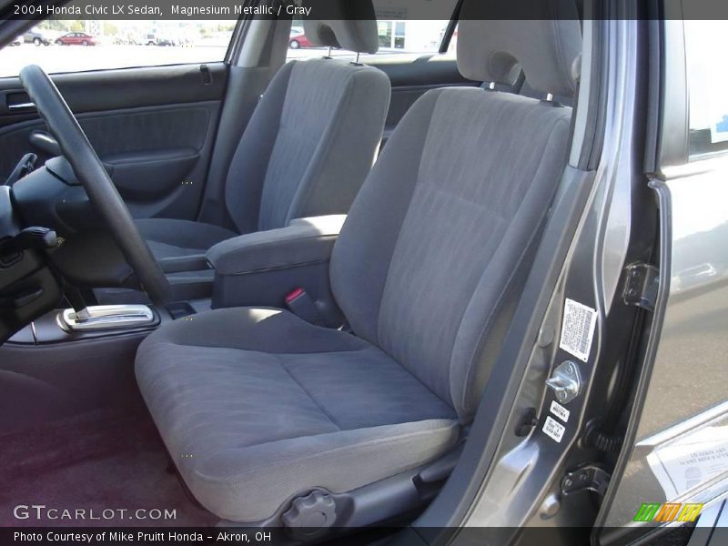 Magnesium Metallic / Gray 2004 Honda Civic LX Sedan