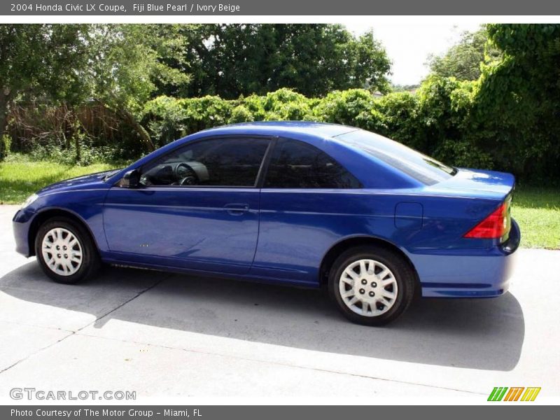 Fiji Blue Pearl / Ivory Beige 2004 Honda Civic LX Coupe