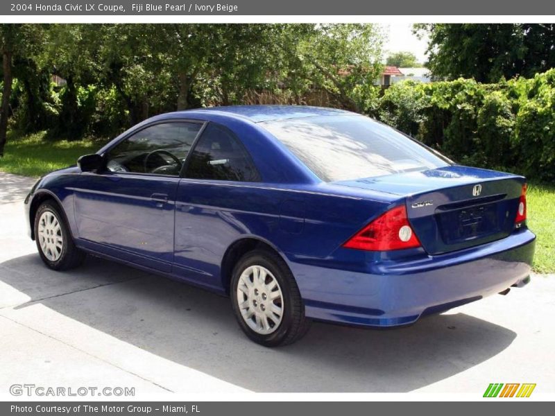 Fiji Blue Pearl / Ivory Beige 2004 Honda Civic LX Coupe