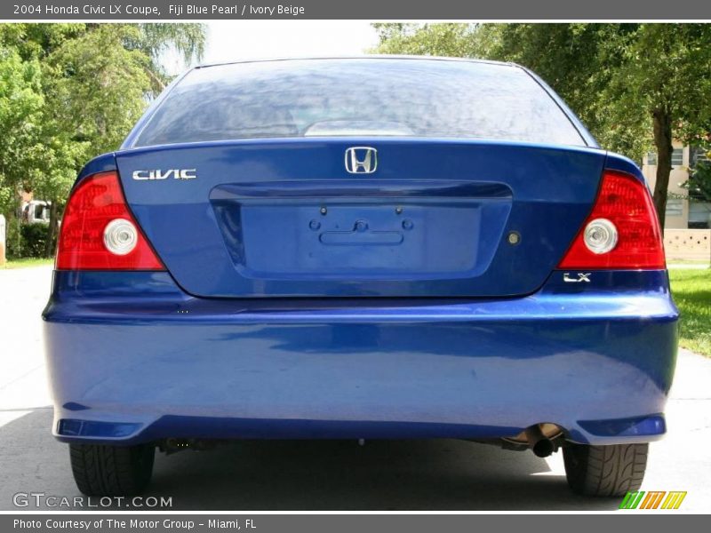 Fiji Blue Pearl / Ivory Beige 2004 Honda Civic LX Coupe