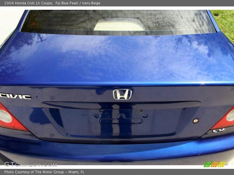 Fiji Blue Pearl / Ivory Beige 2004 Honda Civic LX Coupe
