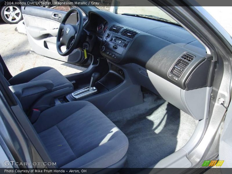 Magnesium Metallic / Gray 2004 Honda Civic LX Sedan