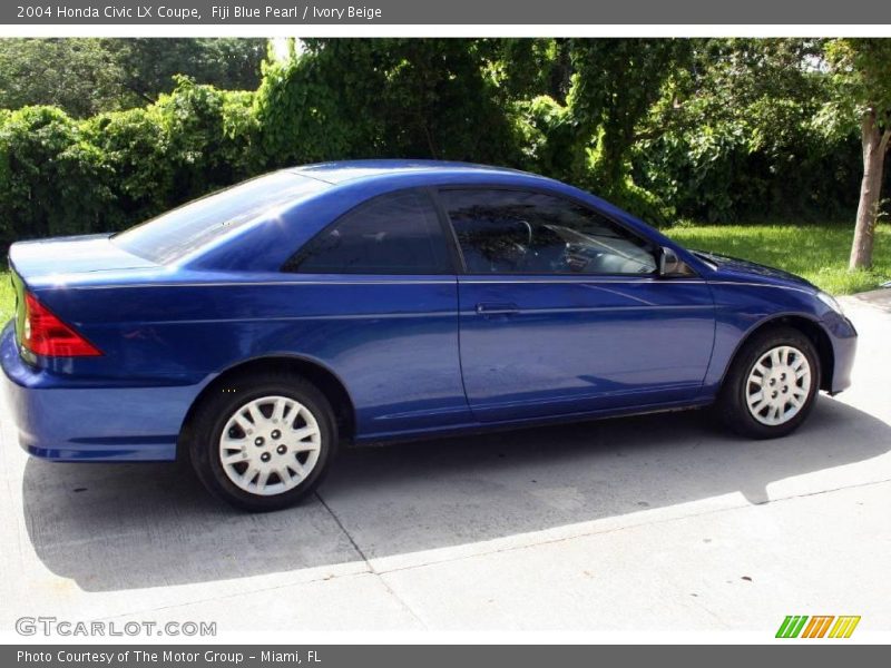 Fiji Blue Pearl / Ivory Beige 2004 Honda Civic LX Coupe