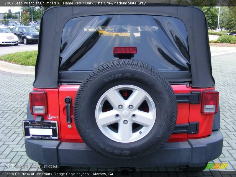 Flame Red / Dark Slate Gray/Medium Slate Gray 2007 Jeep Wrangler Unlimited X