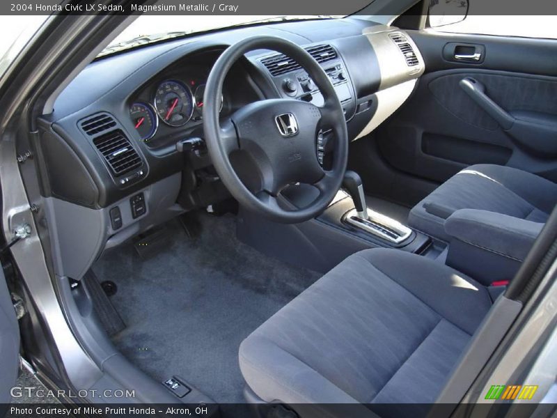 Magnesium Metallic / Gray 2004 Honda Civic LX Sedan