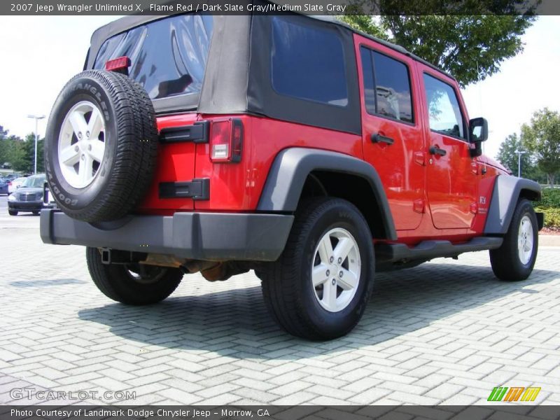 Flame Red / Dark Slate Gray/Medium Slate Gray 2007 Jeep Wrangler Unlimited X