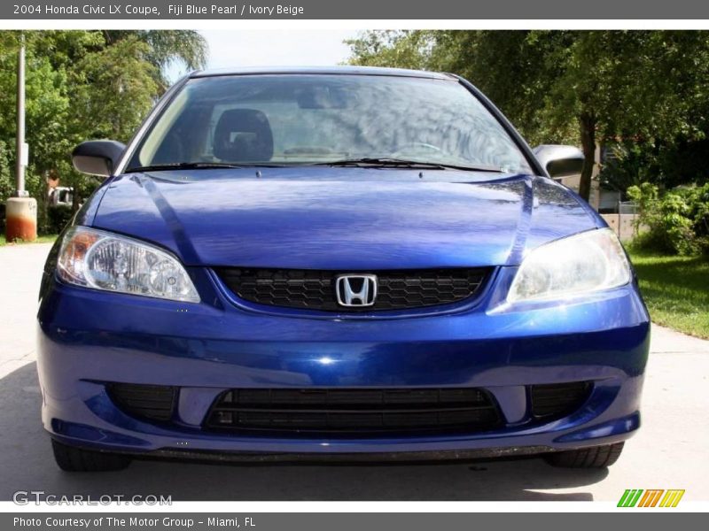 Fiji Blue Pearl / Ivory Beige 2004 Honda Civic LX Coupe
