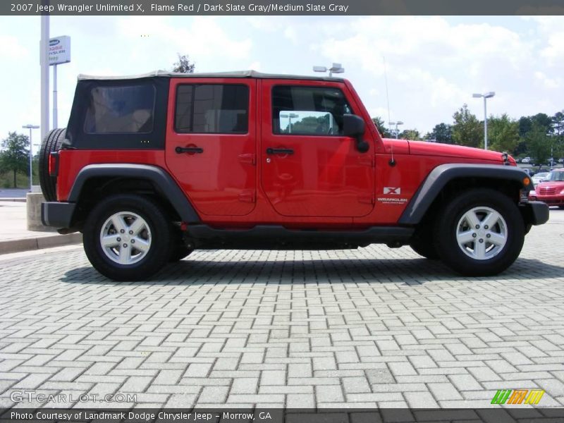 Flame Red / Dark Slate Gray/Medium Slate Gray 2007 Jeep Wrangler Unlimited X
