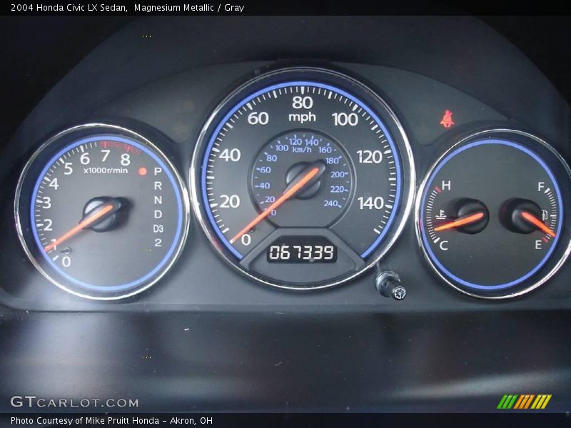 Magnesium Metallic / Gray 2004 Honda Civic LX Sedan
