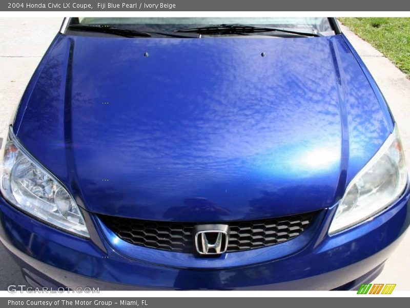 Fiji Blue Pearl / Ivory Beige 2004 Honda Civic LX Coupe