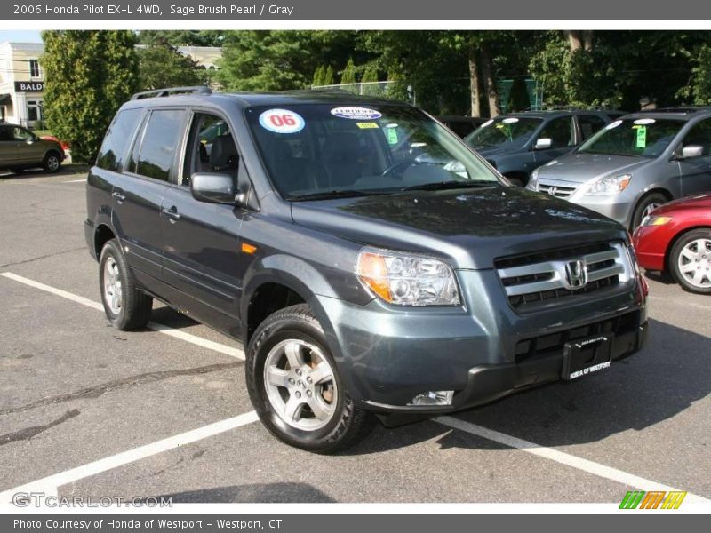 Sage Brush Pearl / Gray 2006 Honda Pilot EX-L 4WD