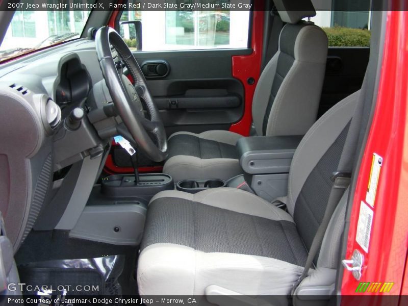 Flame Red / Dark Slate Gray/Medium Slate Gray 2007 Jeep Wrangler Unlimited X