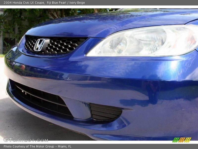 Fiji Blue Pearl / Ivory Beige 2004 Honda Civic LX Coupe