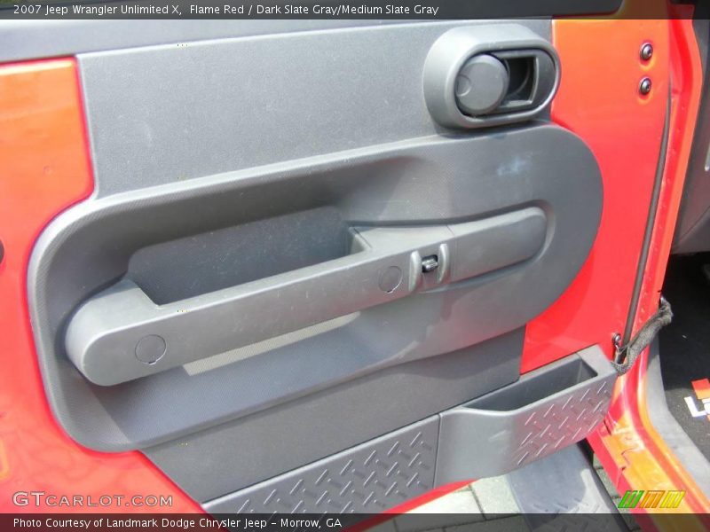 Flame Red / Dark Slate Gray/Medium Slate Gray 2007 Jeep Wrangler Unlimited X