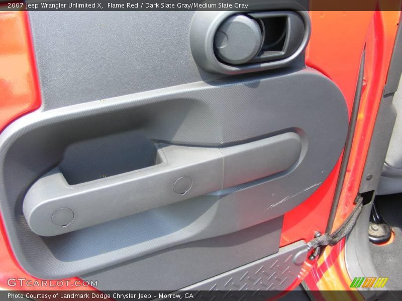 Flame Red / Dark Slate Gray/Medium Slate Gray 2007 Jeep Wrangler Unlimited X