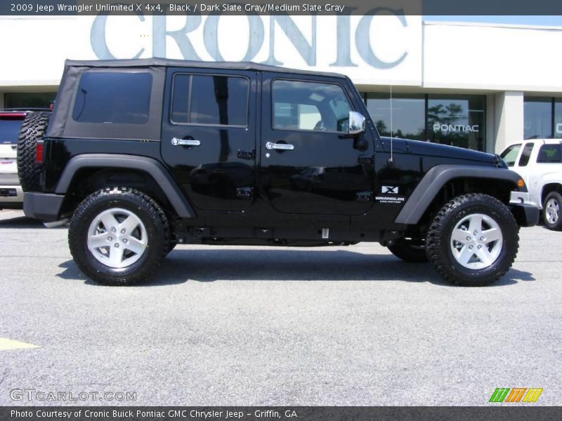 Black / Dark Slate Gray/Medium Slate Gray 2009 Jeep Wrangler Unlimited X 4x4