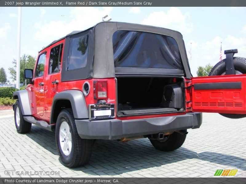 Flame Red / Dark Slate Gray/Medium Slate Gray 2007 Jeep Wrangler Unlimited X