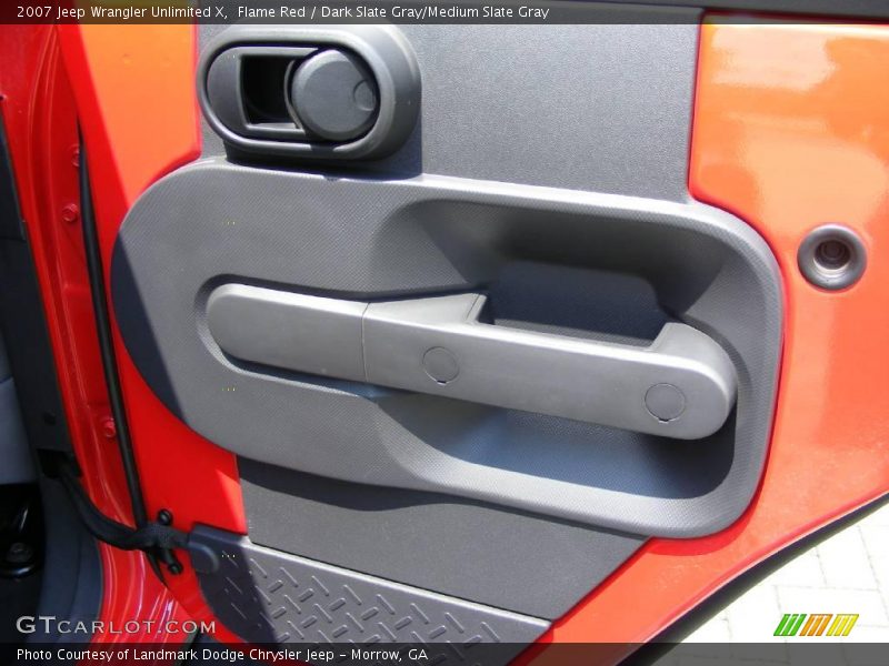 Flame Red / Dark Slate Gray/Medium Slate Gray 2007 Jeep Wrangler Unlimited X